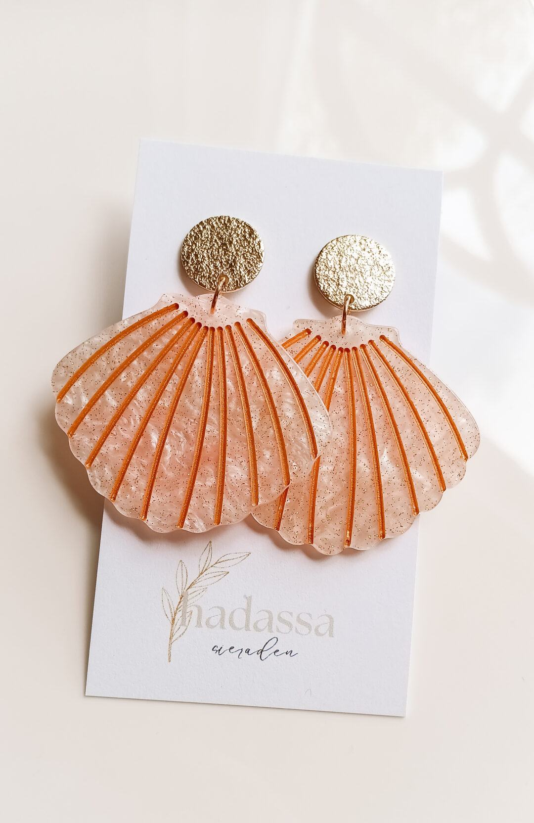 oorbel shell mermaid pink