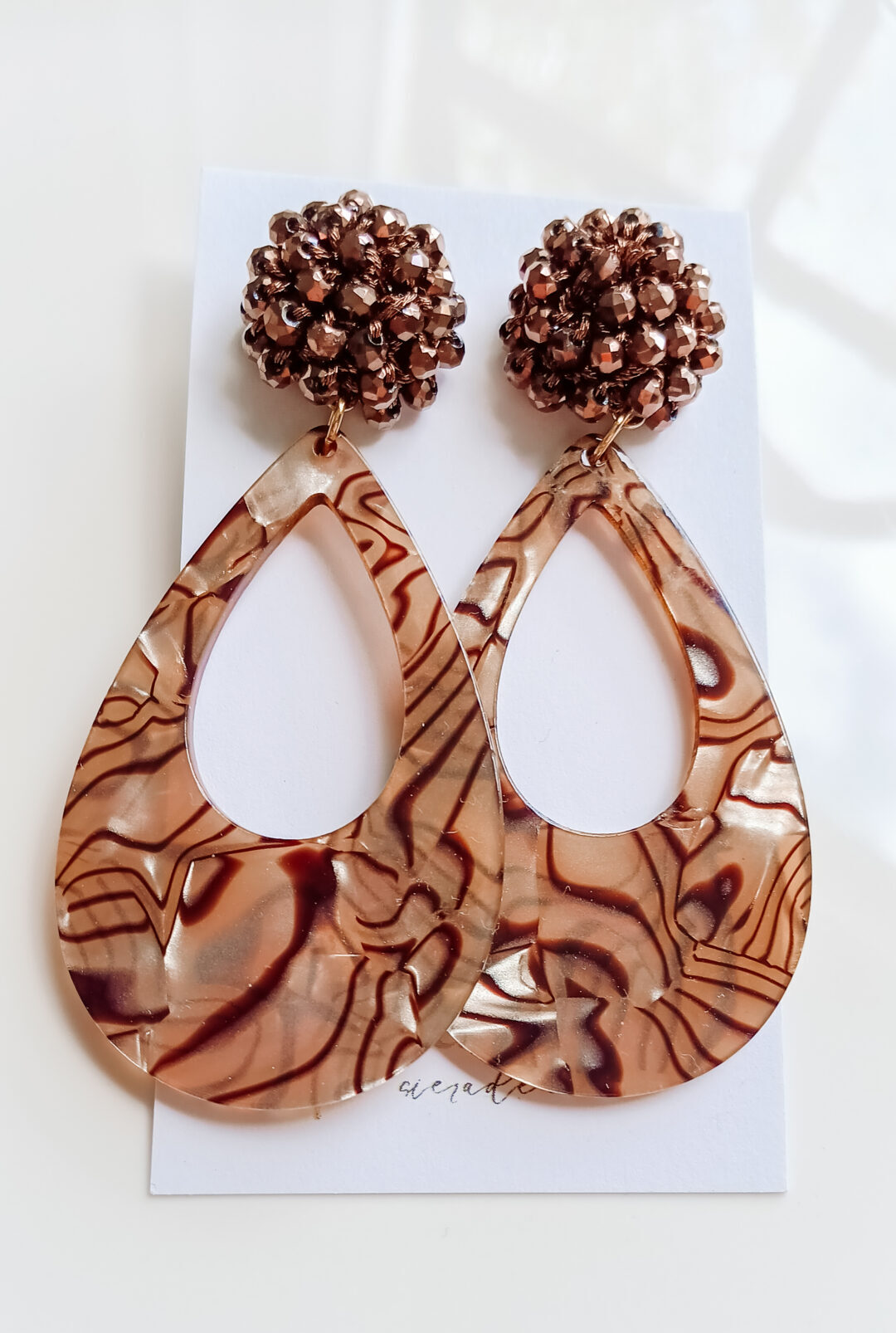 oorbel luxe brown