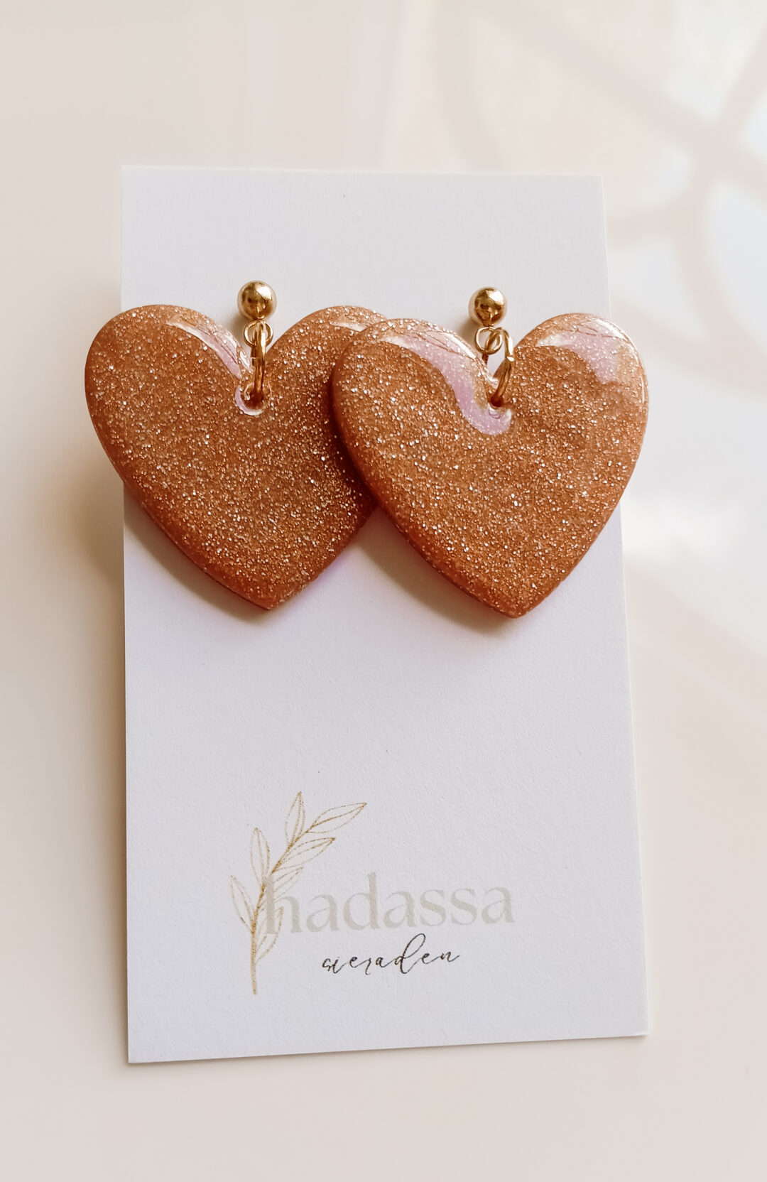 oorbel rose heart