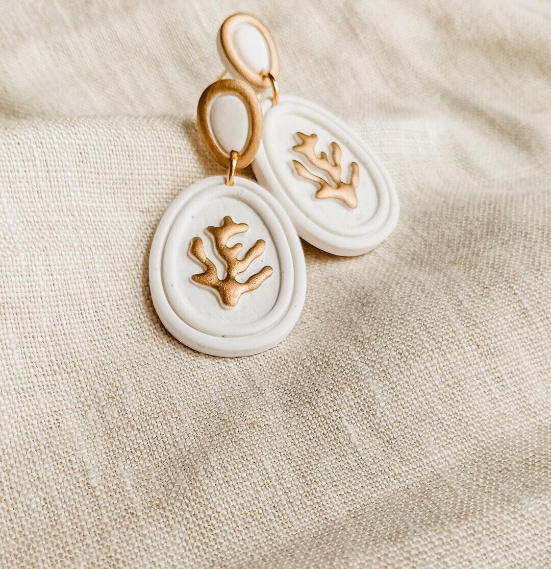 oorbel Coral gold