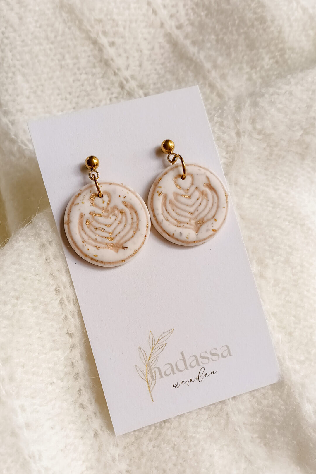 oorbel Natural Latte