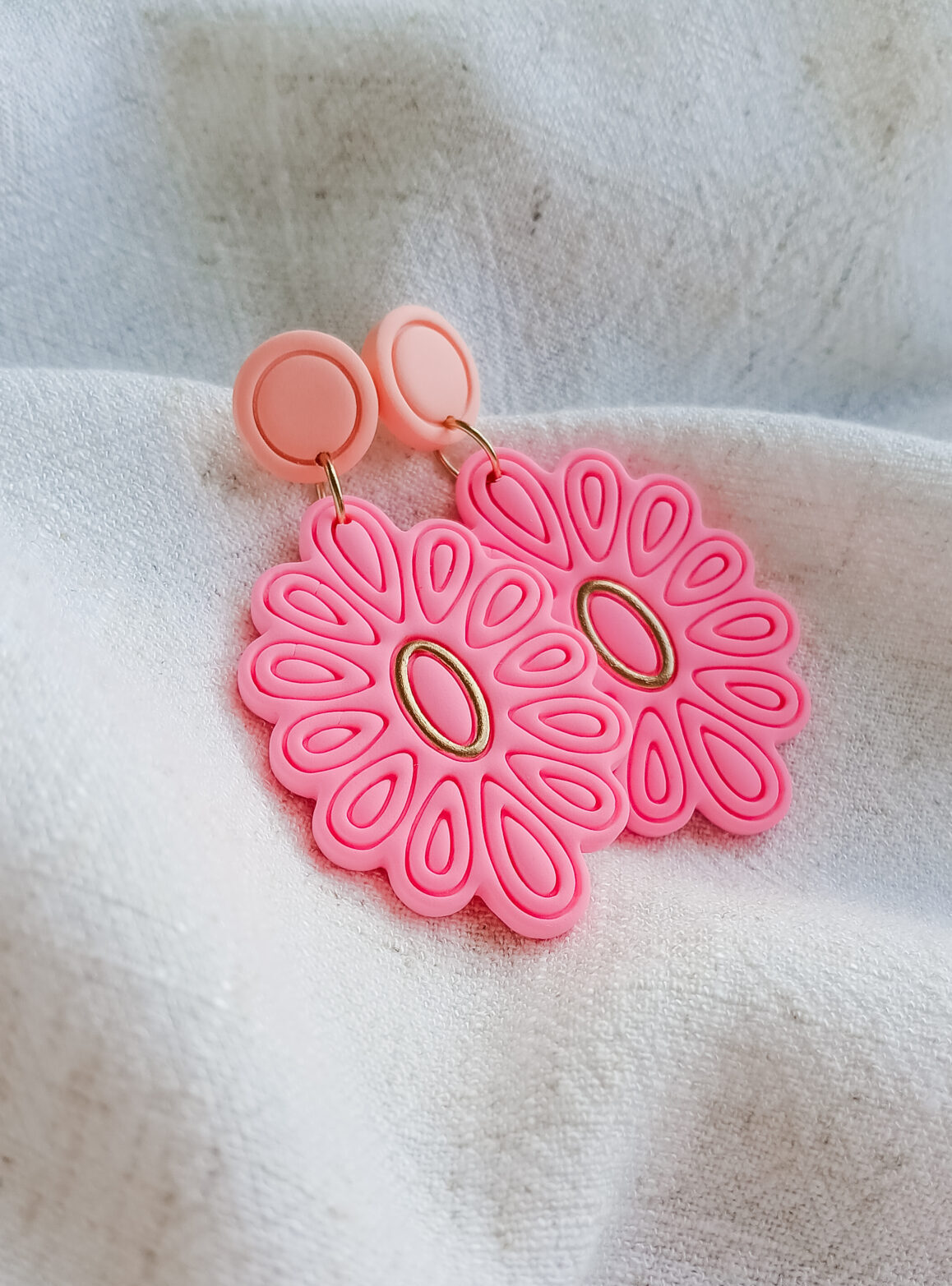 oorbel Tropical pink