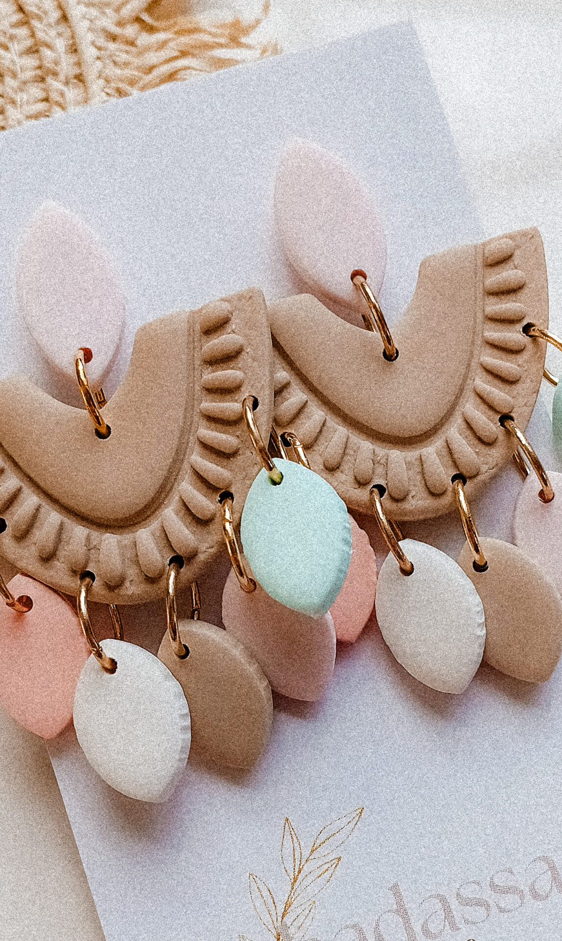 oorbel boho pastel