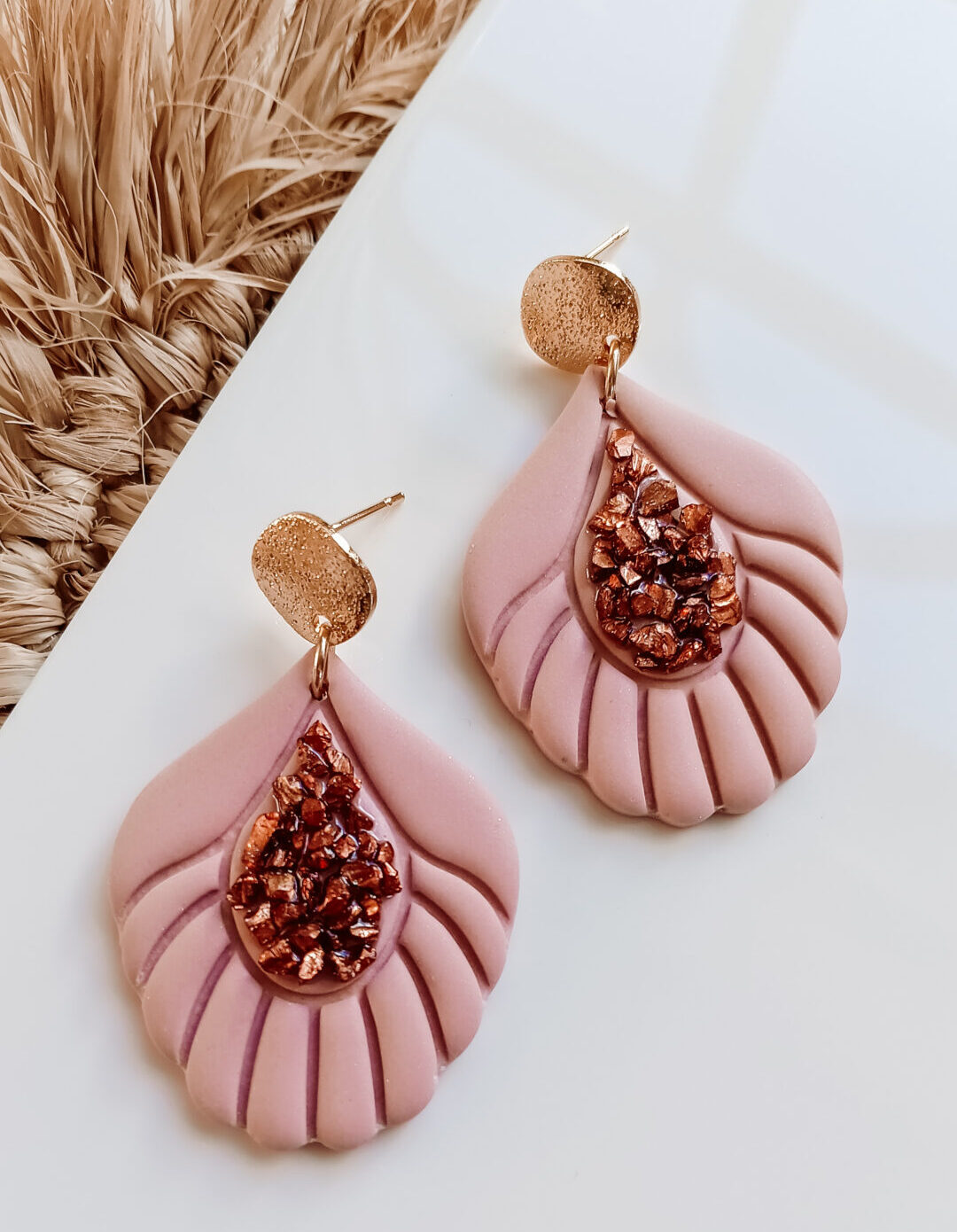 oorbel Fall old pink